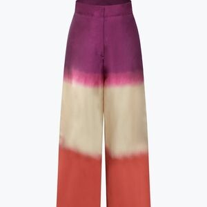Ombre Satin Straight Leg Pants